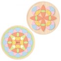 Classic World CLASSIC WORLD Pastelowa Mandala Układanka Montessori Mozaika Kwiaty