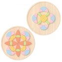 Classic World CLASSIC WORLD Pastelowa Mandala Układanka Montessori Mozaika Kwiaty