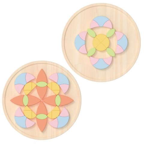 Classic World CLASSIC WORLD Pastelowa Mandala Układanka Montessori Mozaika Kwiaty Classic World CLASSIC WORLD Pastelowa Mandala Układanka Montessori Mozaika Kwiaty