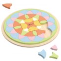 Classic World CLASSIC WORLD Pastelowa Mandala Układanka Montessori Mozaika Kwiaty