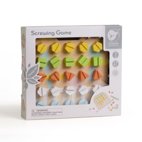 Classic World CLASSIC WORLD Wooden Manipulative Board Logic Puzzle Classic World CLASSIC WORLD Wooden Manipulative Board Logic Puzzle