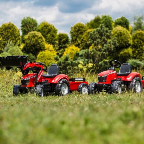 FALK FALK Traktor Massey Ferguson Czerwony na Pedały z Przyczepką od 3 Lat FALK FALK Traktor Massey Ferguson Czerwony na Pedały z Przyczepką od 3 Lat