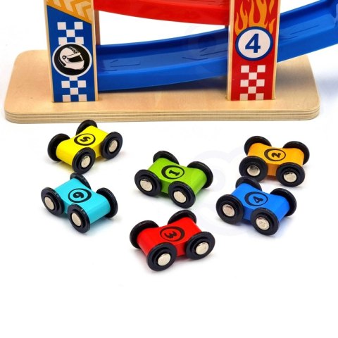 Tooky Toy TOOKY TOY Kolorowa Zjeżdżalnia Tor Dla Samochodów Tooky Toy TOOKY TOY Kolorowa Zjeżdżalnia Tor Dla Samochodów