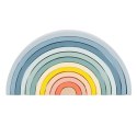 Tooky Toy TOOKY TOY Pastelowa Układanka Drewniane Klocki Montessori Tęcza