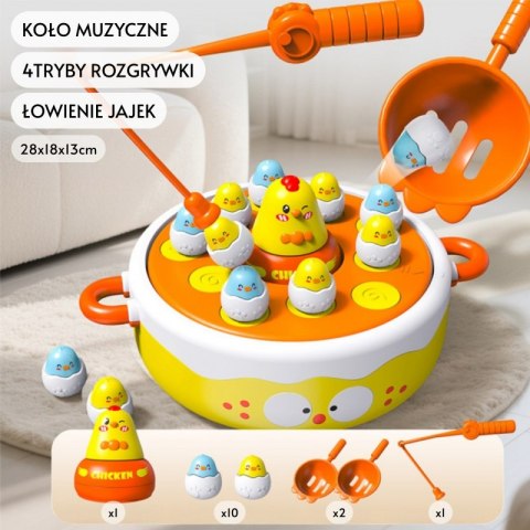 Woopie WOOPIE Gra Zręcznościowa Łowienie Kurczaczków 4w1 Katapulta Woopie WOOPIE Gra Zręcznościowa Łowienie Kurczaczków 4w1 Katapulta