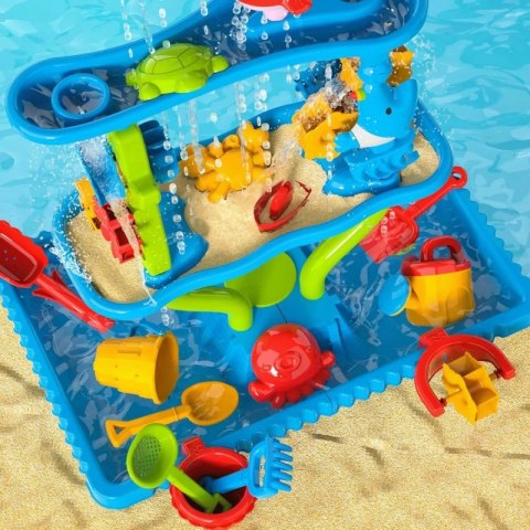 Woopie WOOPIE Ogromny Aquapark Stolik Wodny 6w1 Piaskownica Wodospad Tor Wodny 6-poziomowy Modułowy Woopie WOOPIE Ogromny Aquapark Stolik Wodny 6w1 Piaskownica Wodospad Tor Wodny 6-poziomowy Modułowy