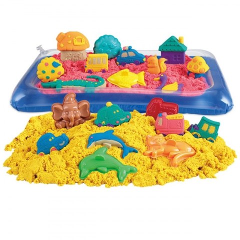 Woopie WOOPIE Piasek Kinetyczny 0,8 kg Zestaw w Koszyku z Foremkami + / Woopie WOOPIE Piasek Kinetyczny 0,8 kg Zestaw w Koszyku z Foremkami + /