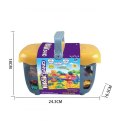 Woopie WOOPIE Piasek Kinetyczny 0,8 kg Zestaw w Koszyku z Foremkami + /