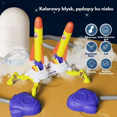 Woopie WOOPIE Podwójna Wyrzutnia Rakiet Piankowych 6 szt. Woopie WOOPIE Podwójna Wyrzutnia Rakiet Piankowych 6 szt.