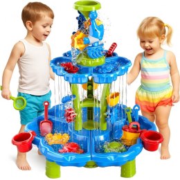 Woopie WOOPIE Stolik Wodny 2w1 Piaskownica Fontanna XXL Aquapark z Delfinem