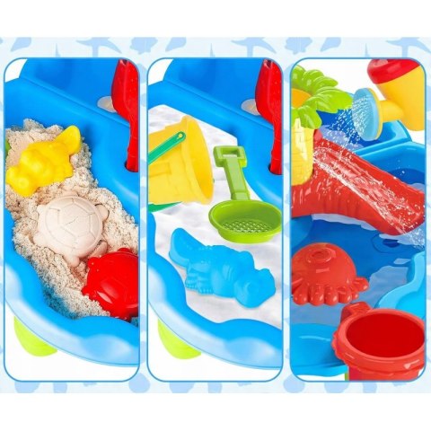 Woopie WOOPIE Stolik Wodny 2w1 Piaskownica z Krzesełkiem Aquapark z Delfinem Woopie WOOPIE Stolik Wodny 2w1 Piaskownica z Krzesełkiem Aquapark z Delfinem