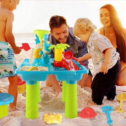 Woopie WOOPIE Stolik Wodny 2w1 Piaskownica z Krzesełkiem XL Aquapark 4-Baseny 13 akc. Woopie WOOPIE Stolik Wodny 2w1 Piaskownica z Krzesełkiem XL Aquapark 4-Baseny 13 akc.