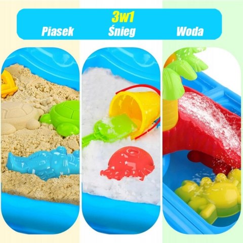 Woopie WOOPIE Stolik Wodny 2w1 Piaskownica z Krzesełkiem XL Aquapark 4-Baseny 13 akc. Woopie WOOPIE Stolik Wodny 2w1 Piaskownica z Krzesełkiem XL Aquapark 4-Baseny 13 akc.