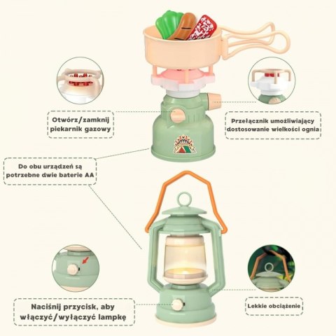 Woopie WOOPIE Zestaw Małego Odkrywcy Namiot Kempingowy XXL na Biwak 15 el.