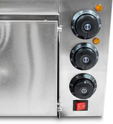 Bituxx Piec Elektryczny Uniwersalny 2000W do Pizzy Chleba 350°C Kamień Szamotowy Bituxx Piec Elektryczny Uniwersalny 2000W do Pizzy Chleba 350°C Kamień Szamotowy
