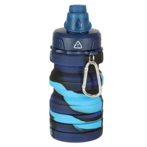 Butelka na wodę bidon silikonowy składany z uchwytem BPA FREE 500ml niebieski Kik Sp. z o. o. Sp. k. Butelka na wodę bidon silikonowy składany z uchwytem BPA FREE 500ml niebieski Kik Sp. z o. o. Sp. k.