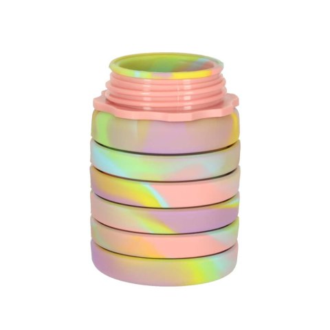 Butelka na wodę bidon silikonowy składany z uchwytem BPA FREE 500ml tęczowy Kik Sp. z o. o. Sp. k. Butelka na wodę bidon silikonowy składany z uchwytem BPA FREE 500ml tęczowy Kik Sp. z o. o. Sp. k.