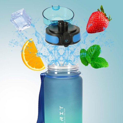 Butelka na wodę bidon z ustnikiem sportowy BPA FREE 600ml niebiesko-zielony Kik Sp. z o. o. Sp. k. Butelka na wodę bidon z ustnikiem sportowy BPA FREE 600ml niebiesko-zielony Kik Sp. z o. o. Sp. k.