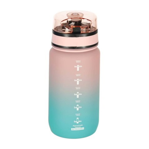 Butelka na wodę bidon z ustnikiem sportowy BPA FREE 600ml różowo-niebieski Kik Sp. z o. o. Sp. k. Butelka na wodę bidon z ustnikiem sportowy BPA FREE 600ml różowo-niebieski Kik Sp. z o. o. Sp. k.