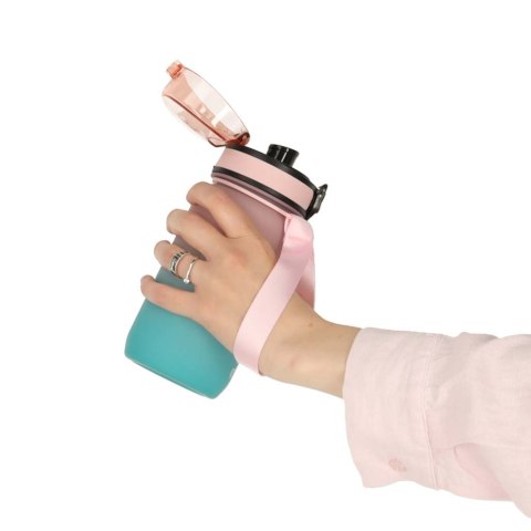 Butelka na wodę bidon z ustnikiem sportowy BPA FREE 600ml różowo-niebieski Kik Sp. z o. o. Sp. k. Butelka na wodę bidon z ustnikiem sportowy BPA FREE 600ml różowo-niebieski Kik Sp. z o. o. Sp. k.