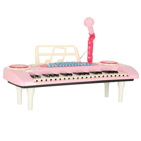 Keyboard dla dzieci pianinko interaktywne organki 37 klawiszy mikrofon statyw różowe Kik Sp. z o. o. Sp. k. Keyboard dla dzieci pianinko interaktywne organki 37 klawiszy mikrofon statyw różowe Kik Sp. z o. o. Sp. k.