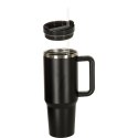 Kubek termiczny ze słomką i uchwytem termos 1200ml czarny Kik Sp. z o. o. Sp. k.