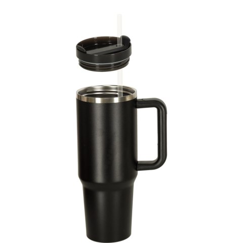 Kubek termiczny ze słomką i uchwytem termos 1200ml czarny Kik Sp. z o. o. Sp. k. Kubek termiczny ze słomką i uchwytem termos 1200ml czarny Kik Sp. z o. o. Sp. k.