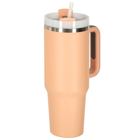 Kubek termiczny ze słomką i uchwytem termos 1200ml róż pudrowy Kik Sp. z o. o. Sp. k. Kubek termiczny ze słomką i uchwytem termos 1200ml róż pudrowy Kik Sp. z o. o. Sp. k.