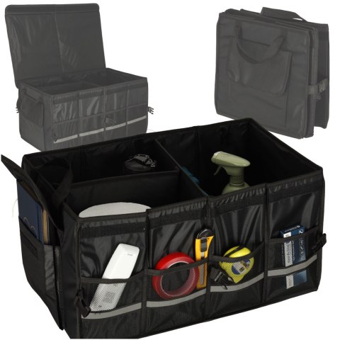 Organizer do bagażnika torba do samochodu z odblaskami 60X35X30 Kik Sp. z o. o. Sp. k.