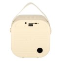 Zestaw do karaoke głośnik Bluetooth 2 mikrofony USB LED 10W kremowy Kik Sp. z o. o. Sp. k.