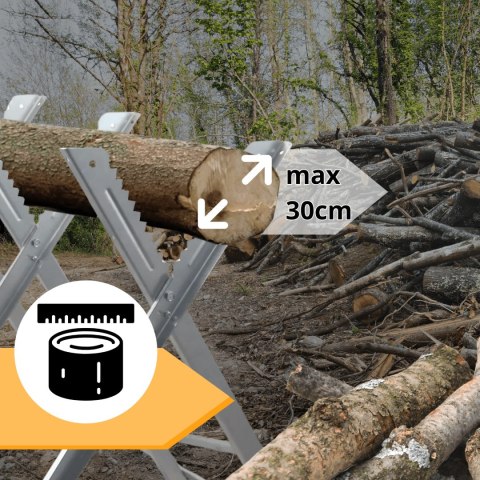 Bituxx Stojak na Drewno do Cięcia Ocynkowany Wytrzymały 150kg Kompaktowy Bituxx Bituxx Stojak na Drewno do Cięcia Ocynkowany Wytrzymały 150kg Kompaktowy Bituxx