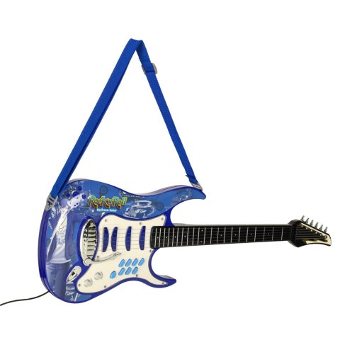 Gitara elektryczna rockowa ze wzmacniaczem mikrofonem dla dzieci niebieska Kik Sp. z o. o. Sp. k. Gitara elektryczna rockowa ze wzmacniaczem mikrofonem dla dzieci niebieska Kik Sp. z o. o. Sp. k.