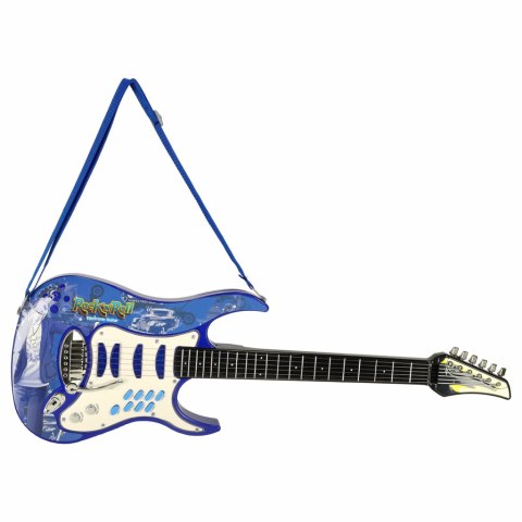 Gitara elektryczna rockowa ze wzmacniaczem mikrofonem dla dzieci niebieska Kik Sp. z o. o. Sp. k. Gitara elektryczna rockowa ze wzmacniaczem mikrofonem dla dzieci niebieska Kik Sp. z o. o. Sp. k.