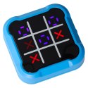 Kółko krzyżyk gra elektroniczna logiczna tic tac toe konsola przenośna niebieska Kik Sp. z o. o. Sp. k.