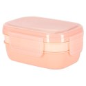 Lunch box śniadaniówka pudełko śniadaniowe z przegródkami dzielone 1900ml morelowe Kik Sp. z o. o. Sp. k.