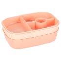 Lunch box śniadaniówka pudełko śniadaniowe z przegródkami dzielone 1900ml morelowe Kik Sp. z o. o. Sp. k.