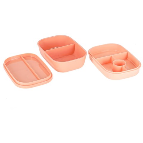 Lunch box śniadaniówka pudełko śniadaniowe z przegródkami dzielone 1900ml morelowe Kik Sp. z o. o. Sp. k. Lunch box śniadaniówka pudełko śniadaniowe z przegródkami dzielone 1900ml morelowe Kik Sp. z o. o. Sp. k.