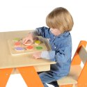 Masterkidz MASTERKIDZ Drewniany Sorter Kształtów Kolorowe Owoce Montessori