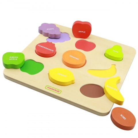 Masterkidz MASTERKIDZ Drewniany Sorter Kształtów Kolorowe Owoce Montessori Masterkidz MASTERKIDZ Drewniany Sorter Kształtów Kolorowe Owoce Montessori