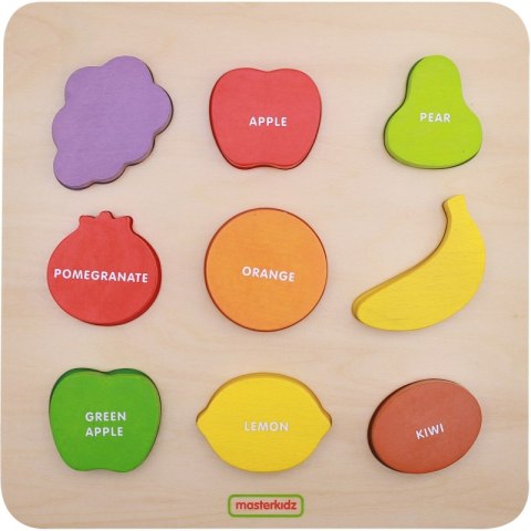 Masterkidz MASTERKIDZ Drewniany Sorter Kształtów Kolorowe Owoce Montessori Masterkidz MASTERKIDZ Drewniany Sorter Kształtów Kolorowe Owoce Montessori