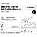 Masterkidz MASTERKIDZ Zestaw Konstrukcyjny Tor dla Piłek Tablica STEM 209elementów