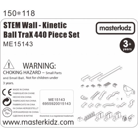 Masterkidz MASTERKIDZ Zestaw Konstrukcyjny Tor dla Piłek Tablica STEM 440elementów Masterkidz MASTERKIDZ Zestaw Konstrukcyjny Tor dla Piłek Tablica STEM 440elementów