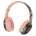 Słuchawki bezprzewodowe nauszne Bluetooth Gaming Sport różowe Kik Sp. z o. o. Sp. k.