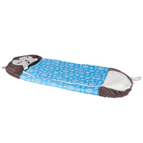 Śpiwór do spania dla dzieci turystyczny poduszka 2w1 125x50cm niebieski Kik Sp. z o. o. Sp. k. Śpiwór do spania dla dzieci turystyczny poduszka 2w1 125x50cm niebieski Kik Sp. z o. o. Sp. k.