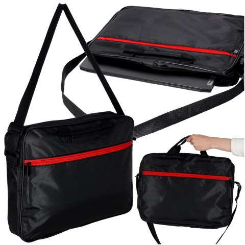 Torba na laptopa 15,6 cali etui pokrowiec z paskiem teczka damska męska czarna Kik Sp. z o. o. Sp. k.