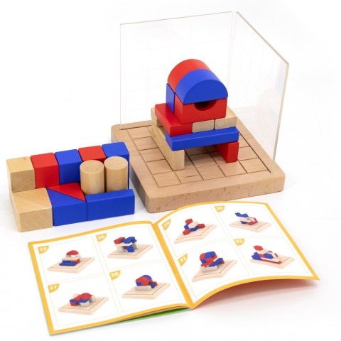 Viga Toys VIGA Drewniana Gra Budowanie Klocki 3D Montessori Viga Toys VIGA Drewniana Gra Budowanie Klocki 3D Montessori