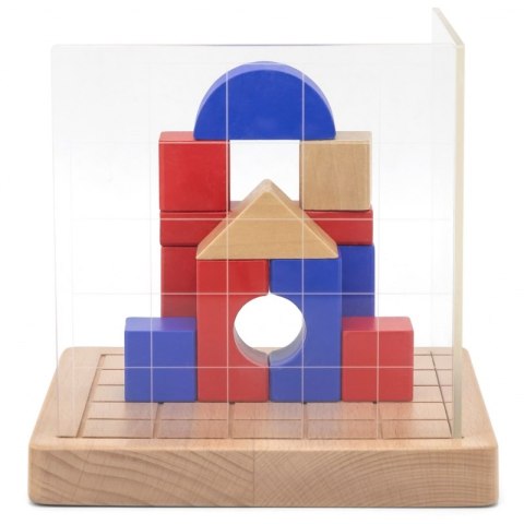 Viga Toys VIGA Drewniana Gra Budowanie Klocki 3D Montessori Viga Toys VIGA Drewniana Gra Budowanie Klocki 3D Montessori