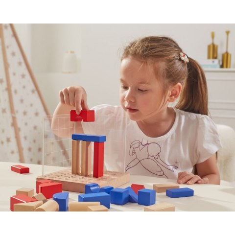 Viga Toys VIGA Drewniana Gra Budowanie Klocki 3D Montessori Viga Toys VIGA Drewniana Gra Budowanie Klocki 3D Montessori