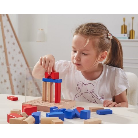 Viga Toys VIGA Drewniana Gra Budowanie Klocki 3D Montessori Viga Toys VIGA Drewniana Gra Budowanie Klocki 3D Montessori