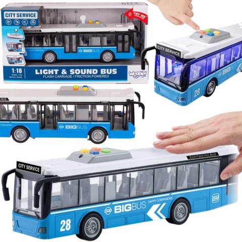 Woopie WOOPIE Autobus Miejski Interaktwny Elektryczny 1:16 Woopie WOOPIE Autobus Miejski Interaktwny Elektryczny 1:16